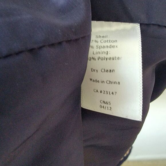 Talbots Womens Paisley Cap Sleeve Back Zip Lined Belted Dress size 12 - Picture 8 of 8